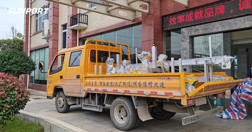 发货啦！尊龙抖圈官网智能下料机结构已成功发往客户现场